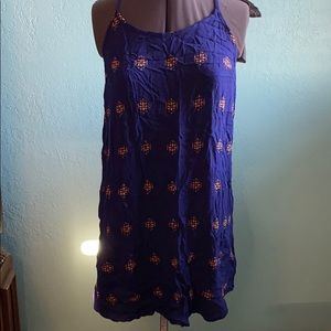 Blue A-Line Dress